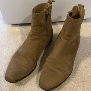 Brown Suede Ankle Boots